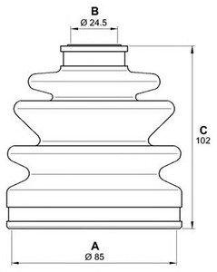 Фото Комплект пильовика, привідний вал OPEN PARTS SJK7029.00