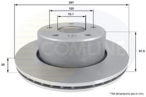 Фото Гальмівний диск COMLINE ADC1320V