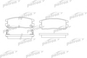 Фото Комплект гальмівних колодок, дискове гальмо Patron PBP1017