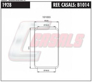 Фото Кожух пневматической рессоры CASALS B1014