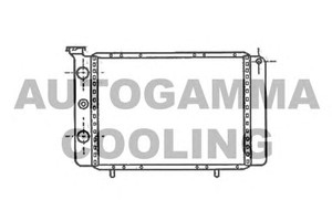 Фото Радіатор, охолодження двигуна AUTOGAMMA 100304