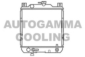 Фото Радіатор, охолодження двигуна AUTOGAMMA 102331