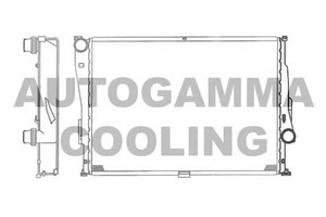 Фото Радіатор, охолодження двигуна AUTOGAMMA 103744