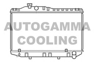 Фото Радіатор, охолодження двигуна AUTOGAMMA 104724