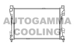 Фото Радіатор, охолодження двигуна AUTOGAMMA 105436