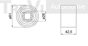 Фото Комплект подшипника ступицы колеса TREVI AUTOMOTIVE WB1508