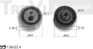 Фото Комплект ременю ГРМ TREVI AUTOMOTIVE KD1336