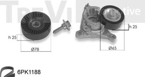 Фото Поліклиновий ремінний комплект TREVI AUTOMOTIVE KA1045