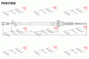 Фото Трос, керування зчепленням FTE FKS17020