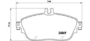 Фото Гальмівні колодки Brembo P 50 093