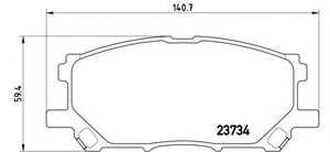 Фото Колодки гальмівні дискові Brembo P 83 067