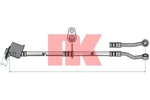 Фото Шланг гальмівний NK 853479