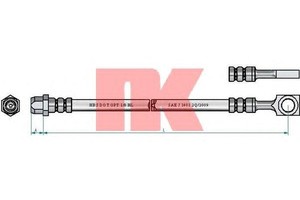 Фото Гальмівний шланг NK 854024