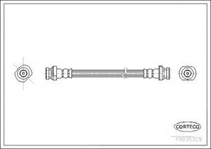 Фото Гальмівний шланг Corteco 19035329