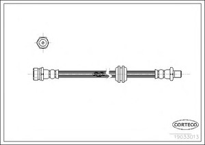 Фото Гальмівний шланг Corteco 19033013