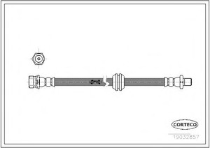 Фото Гальмівний шланг Corteco 19032857