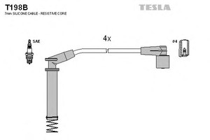 Фото Комплект дротів запалювання TESLA T198B