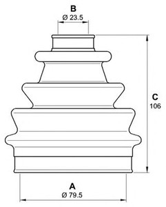 Фото Комплект пильовика, привідний вал OPEN PARTS SJK7046.00