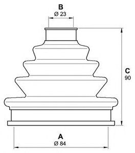 Фото Комплект пильовика, привідний вал OPEN PARTS SJK7127.00