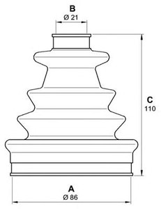 Фото Комплект пильовика, привідний вал OPEN PARTS SJK7149.00