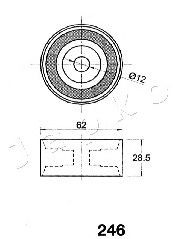 Фото Натяжний ролик, ремінь ГРМ JAPKO 45246
