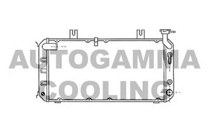 Фото Радіатор, охолодження двигуна AUTOGAMMA 102116