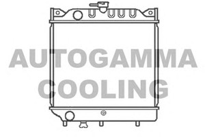Фото Радіатор, охолодження двигуна AUTOGAMMA 102332