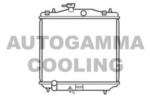 Фото Радіатор, охолодження двигуна AUTOGAMMA 103780