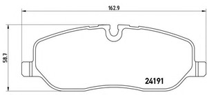 Фото Гальмівні колодки Brembo P 44 014