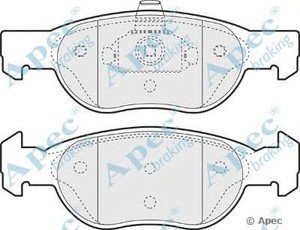 Фото Комлект гальмівних колодок, дисковий механізм APEC braking PAD1142