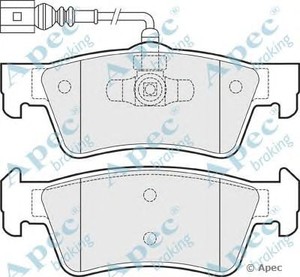 Фото Комлект гальмівних колодок, дисковий механізм APEC braking PAD1484