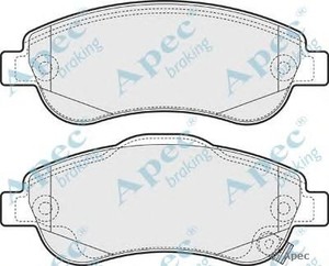 Фото Комлект гальмівних колодок, дисковий механізм APEC braking PAD1582