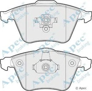 Фото Комплект гальмівних колодок, дискове гальмо APEC braking PAD1663