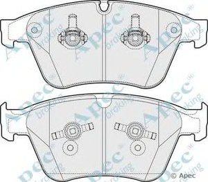 Фото Комплект гальмівних колодок, дискове гальмо APEC braking PAD1681