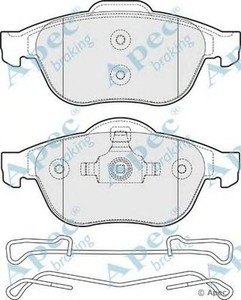 Фото Комплект гальмівних колодок, дискове гальмо APEC braking PAD1685