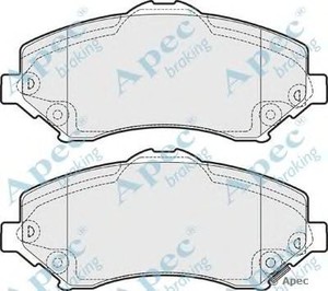 Фото Комплект гальмівних колодок, дискове гальмо APEC braking PAD1700