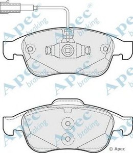 Фото Комплект гальмівних колодок, дискове гальмо APEC braking PAD1795