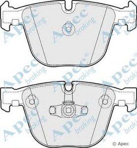 Фото Комплект гальмівних колодок, дискове гальмо APEC braking PAD1803