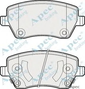 Фото Комплект гальмівних колодок, дискове гальмо APEC braking PAD1887