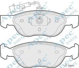 Фото Комлект гальмівних колодок, дисковий механізм APEC braking PAD893