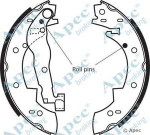 Фото Комплект гальмівних колодок APEC braking SHU117