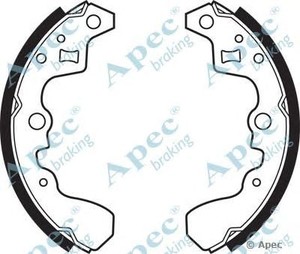 Фото Комплект гальмівних колодок APEC braking SHU477