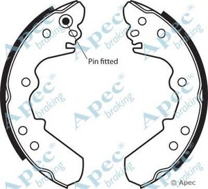 Фото Комплект гальмівних колодок APEC braking SHU507