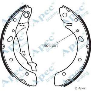 Фото Комплект гальмівних колодок APEC braking SHU 588