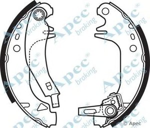 Фото Комплект гальмівних колодок APEC braking SHU 671