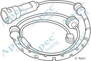 Фото Сигнализатор, износ тормозных колодок APEC braking WIR5148