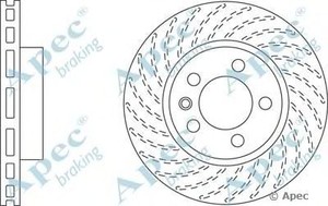 Фото Гальмівний диск APEC braking DSK2309