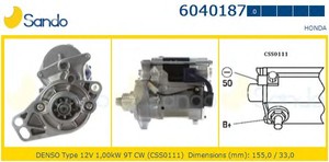 Фото Стартер SANDO 6040187