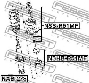 Фото Пильник амортизатора пластиковий Febest NSHBR51MF