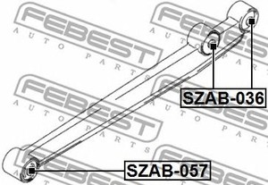 Фото Сайлентблок передній нижнього важеля Febest SZAB036